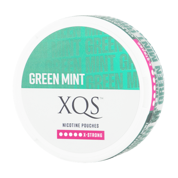 XQS Green Mint X-Strong nikotínové vrecúška