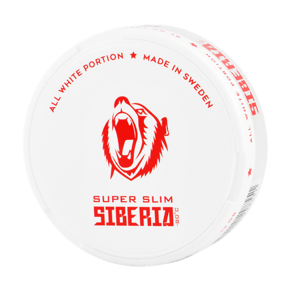 SIBERIA All White Super Slim nicotine pouches