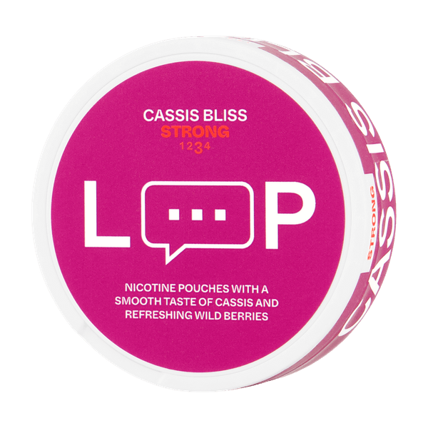 LOOP Cassis Bliss Strong nikotínové vrecúška