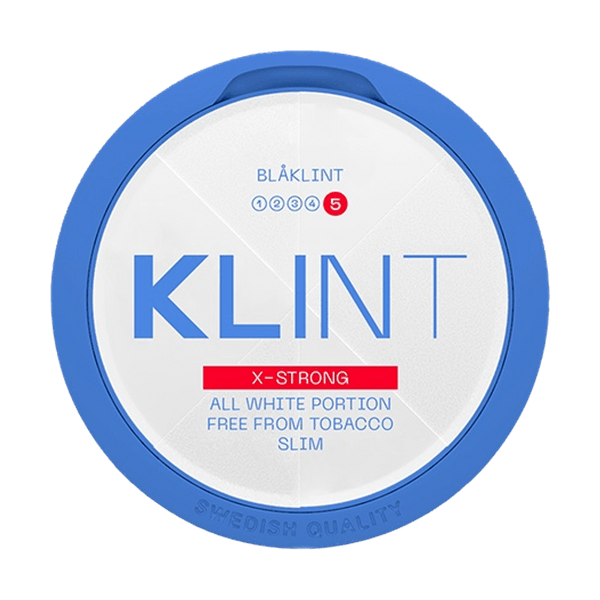 KLINT Blåklint Slim X-Strong nikotínové vrecúška