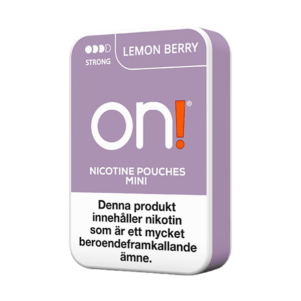 on! Lemon Berry Strong 6mg nikotínové vrecúška