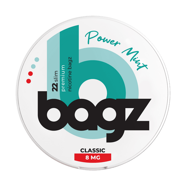 Bagz Power Mint 8mg nikotínové vrecúška