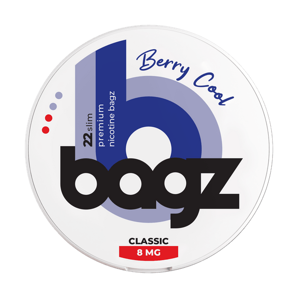 Bagz Berry Cool 8mg nikotínové vrecúška