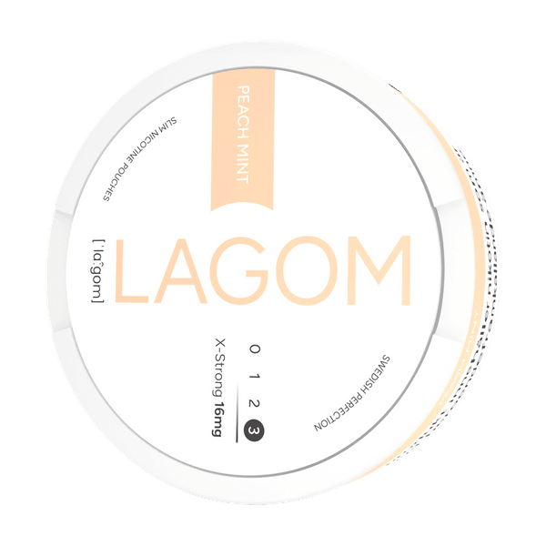 LAGOM Peach Mint 16mg nikotínové vrecúška