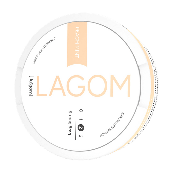 LAGOM Lagom Peach Mint 8mg nikotínové vrecúška