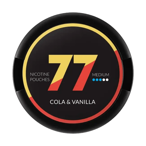 77 77 Cola & Vanilla Medium nikotínové vrecúška