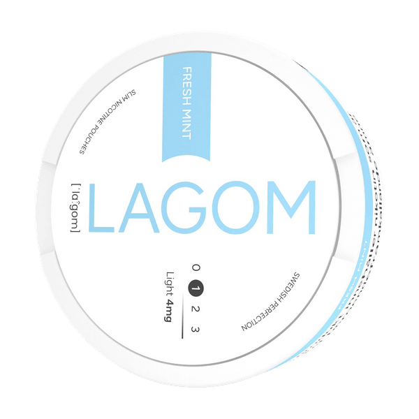 LAGOM Lagom Fresh Mint Light 4mg nikotínové vrecúška