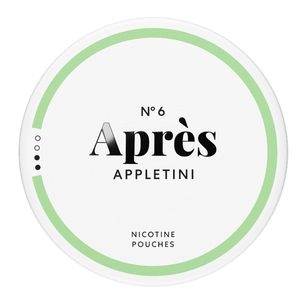 Après Appletini nikotínové vrecúška