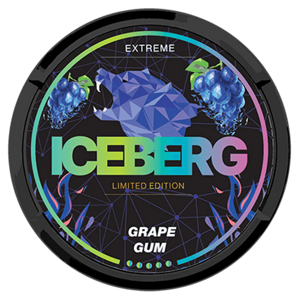 Pouches de nicotina ICEBERG Grape Extreme