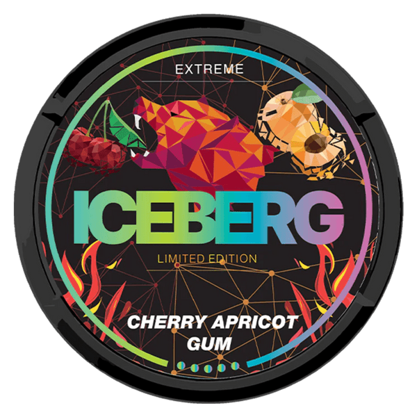 ICEBERG Iceberg Cherry Apricot Gum Extreme nikotínové vrecúška