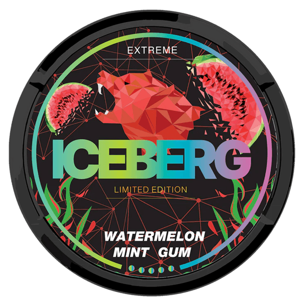 ICEBERG Watermelon Mint Gum Extreme nikotínové vrecúška