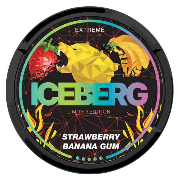 ICEBERG Strawberry Banana Gum Extreme nikotínové vrecúška