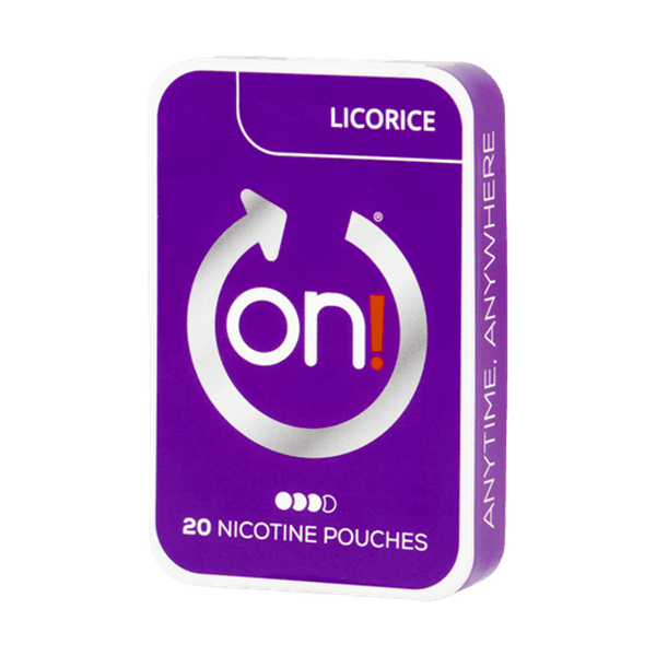 on! Liquorice Mini Dry 6mg nikotínové vrecúška